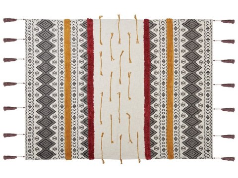 Koc bawełniany 130 x 180 cm wielokolorowy AMBALA