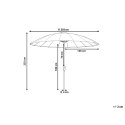 Parasol ogrodowy ⌀ 255 cm zielony BAIA