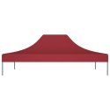 VidaXL Dach do namiotu imprezowego, 4,5 x 3 m, burgundowy, 270 g/m²