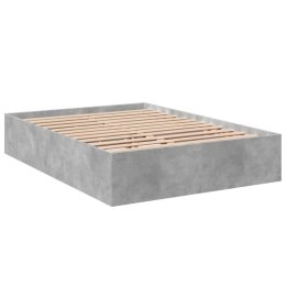 VidaXL Rama łóżka, szarość betonu, 120x190 cm, materiał drewnopochodny