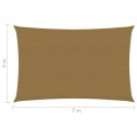 VidaXL Żagiel przeciwsłoneczny, 160 g/m², taupe, 5x7 m, HDPE