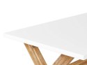 Zestaw ogrodowy stół z 2 ławkami i 2 stołkami biały OLBIA
