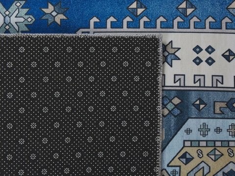 Dywan 60 x 200 cm niebiesko-beżowy PARVAKADLI