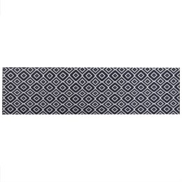 Dywan 80 x 300 cm czarno-biały KARUNGAL
