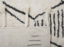 Dywan bawełniany 80 x 150 cm biało-czarny KEBIR