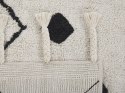 Dywan bawełniany 80 x 150 cm biało-czarny KHEMISSET