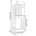 VidaXL Wieża do placu zabaw ze ścianką wspinaczkową, 85x52,5x239 cm