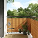 VidaXL Parawan balkonowy, jasnobrązowy, 400x100 cm, polirattan