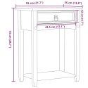 Stolik konsolowy Corona, 55x35x73 cm, lite drewno sosnowe Lumarko!