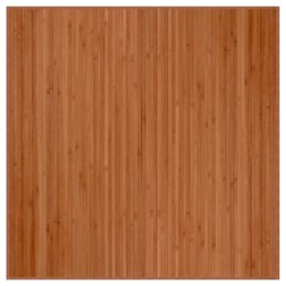 VidaXL Dywan kwadratowy, brązowy, 100x100 cm, bambusowy