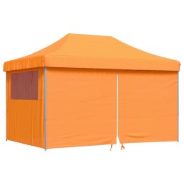 VidaXL Namiot imprezowy typu pop-up z 4 ściankami, pomarańczowy