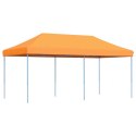 VidaXL Składany namiot imprezowy pop-up, pomarańczowy, 580x292x315 cm