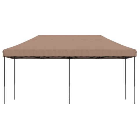 VidaXL Składany namiot imprezowy typu pop-up, brązowy, 580x292x315 cm