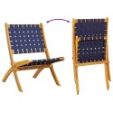 Składane krzesła ogrodowe, 2 szt., ciemnoniebieskie Lumarko!
