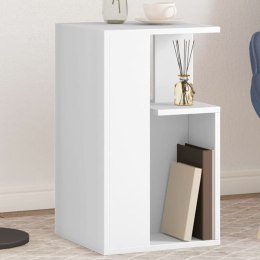 Stolik boczny, biały, 35x35x60 cm, materiał drewnopochodny Lumarko!