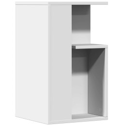 VidaXL Stolik boczny, biały, 35x35x60 cm, materiał drewnopochodny