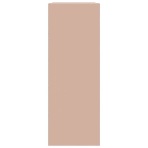 VidaXL Szafka boczna, różowa, 67x39x107 cm, stal