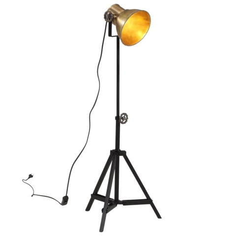 Lampa stołowa, 25 W, antyczny mosiądz, 35x35x65/95 cm, E27 Lumarko!