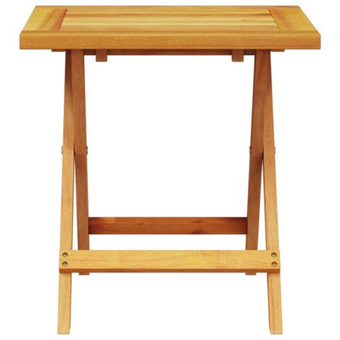 Leżak z poduszką i stolikiem, lite drewno akacjowe Lumarko!