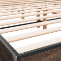 VidaXL Rama łóżka, brązowy dąb, 120x200 cm, materiał drewnopochodny