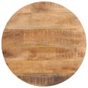 VidaXL Stolik kawowy, 54x54x35 cm, lite drewno mango i żelazo