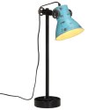 Lampa stołowa, 25 W, postarzany niebieski, 15x15x55 cm, E27 Lumarko!