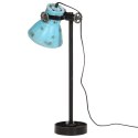 VidaXL Lampa stołowa, 25 W, postarzany niebieski, 15x15x55 cm, E27