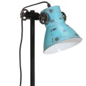 VidaXL Lampa stołowa, 25 W, postarzany niebieski, 15x15x55 cm, E27