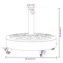 VidaXL Podstawa do parasola, z kółkami, do słupków Ø38/48 mm, 27 kg