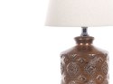 Lampa stołowa ceramiczna miedziana ROSANNA