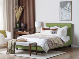 Łóżko tapicerowane 140 x 200 cm zielone LA ROCHELLE