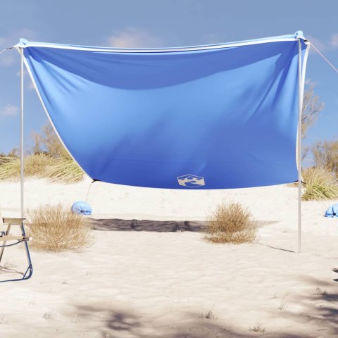 Zadaszenie na plażę, z obciążnikami, niebieskie, 304x300 cm Lumarko!