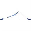 VidaXL Zadaszenie na plażę, z obciążnikami, niebieskie, 304x300 cm