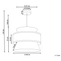 Lampa wisząca naturalna z zielonym LUYANO Lumarko!