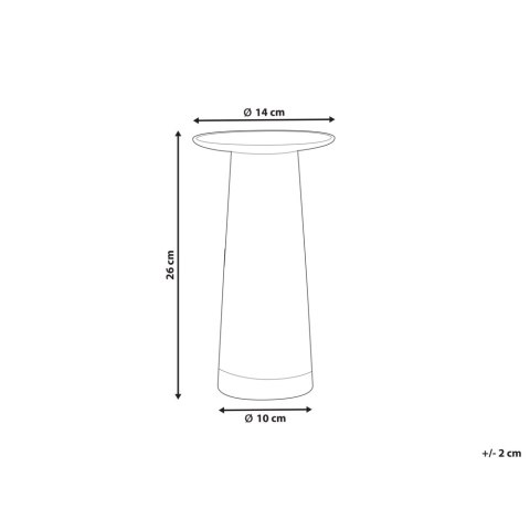 Szkło Wazon na kwiaty 26 Przezroczysty MANNA