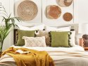2 bawełniane poduszki dekoracyjne z frędzlami 45 x 45 cm zielone LYNCHIS