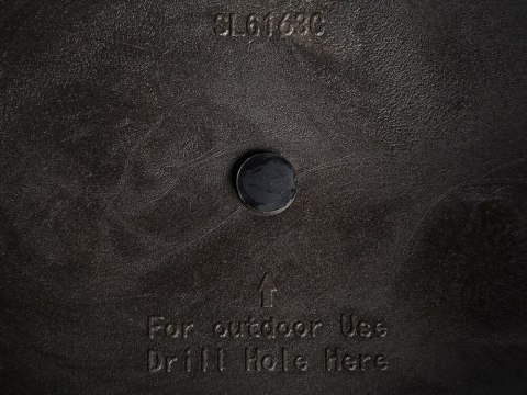 Zestaw 2 doniczek 23 x 23 x 42 cm szary ABDERA