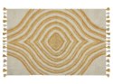 Dywan bawełniany 140 x 200 cm beżowo-żółty BINGOL