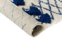 Dywan bawełniany 160 x 230 cm beżowo-niebieski ERZINCAN