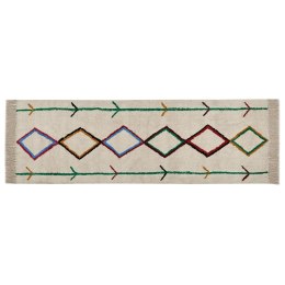 Dywan bawełniany 80 x 230 cm beżowy CETMI