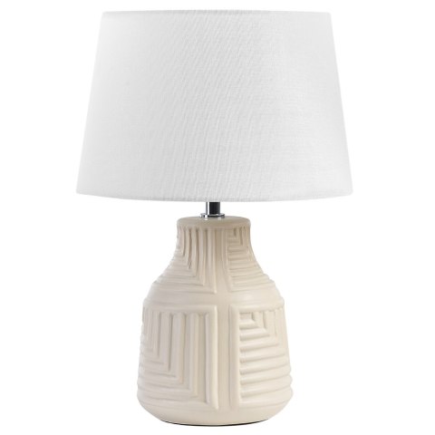 Lampa stołowa ceramiczna beżowa OZAMA