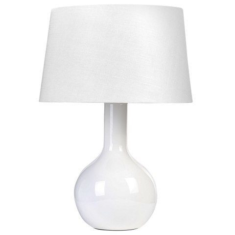 Lampa stołowa ceramiczna biała SOCO