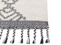 Dywan bawełniany 80 x 150 cm biało-czarny ERAY