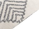 Dywan bawełniany 80 x 150 cm biało-czarny ERAY