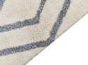 Dywan bawełniany włochacz 160 x 230 cm złamana biel z niebieskim MENDERES
