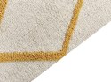 Dywan bawełniany włochacz 160 x 230 cm złamana biel z żółtym BEYLER