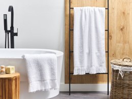 Komplet 2 ręczników bawełnianych frotte biały ATIU