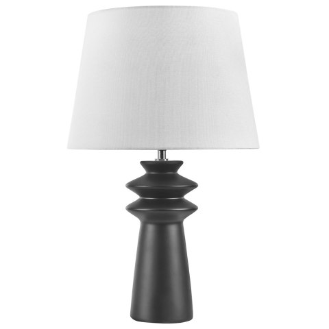 Lampa stołowa ceramiczna czarna MORANT Lumarko!