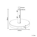 Podstawa pod parasol okrągła ⌀ 45 cm szara CEGGIA Lumarko!