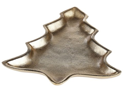 Zestaw 2 pater dekoracyjnych choinka złoty DURIAN